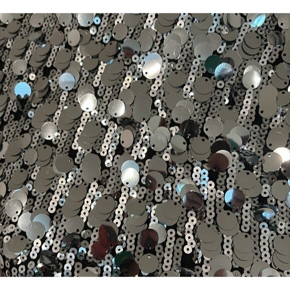 NWT $99 DKNY Silver Sequence Crop Top Size Small - Picture 4 of 7